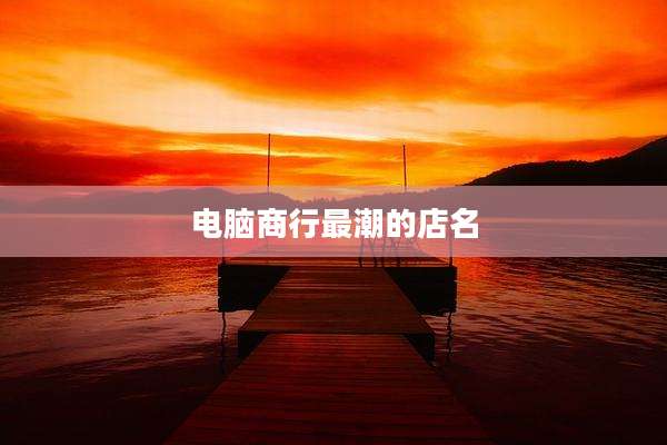 电脑商行最潮的店名