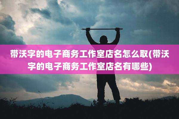 带沃字的电子商务工作室店名怎么取(带沃字的电子商务工作室店名有哪些)