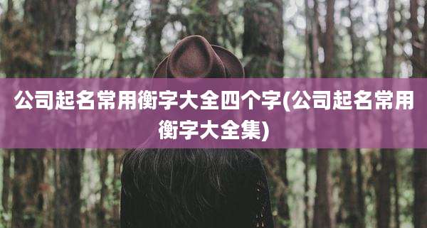 公司起名常用衡字大全四个字(公司起名常用衡字大全集)
