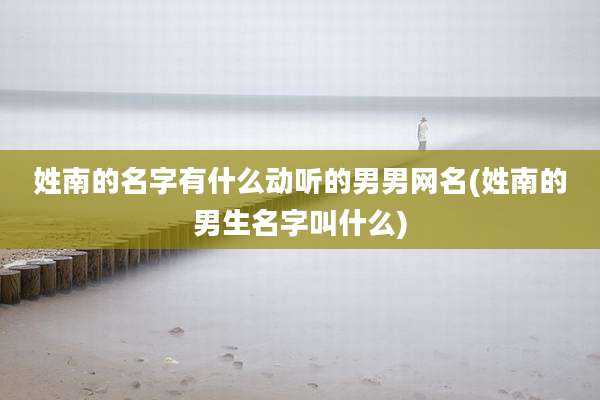 姓南的名字有什么动听的男男网名(姓南的男生名字叫什么)