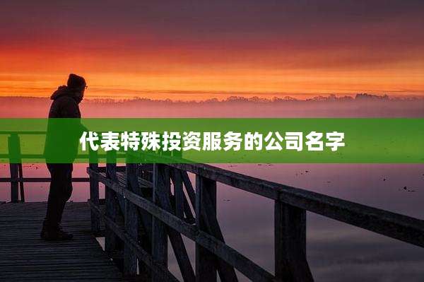 代表特殊投资服务的公司名字