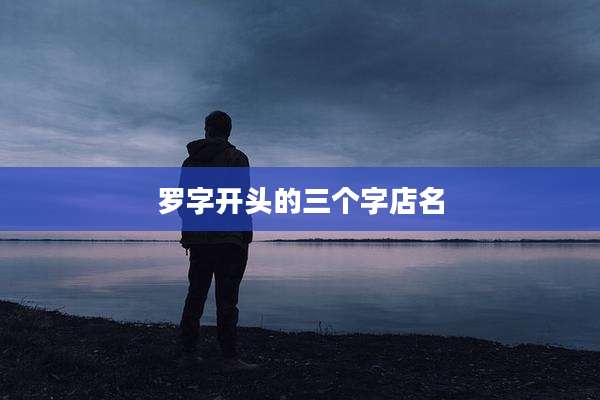 罗字开头的三个字店名