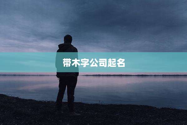 带木字公司起名