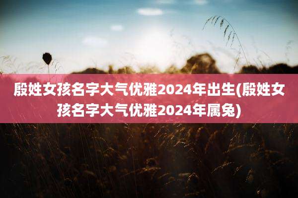殷姓女孩名字大气优雅2024年出生(殷姓女孩名字大气优雅2024年属兔)