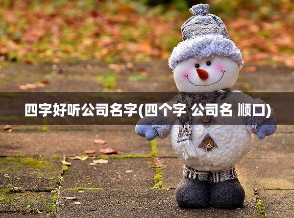 四字好听公司名字(四个字 公司名 顺口)