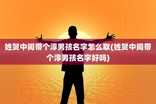 姓贺中间带个淳男孩名字怎么取(姓贺中间带个淳男孩名字好吗)