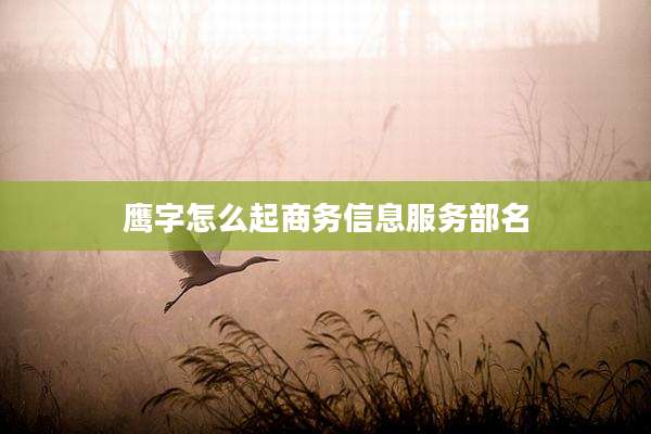 鹰字怎么起商务信息服务部名
