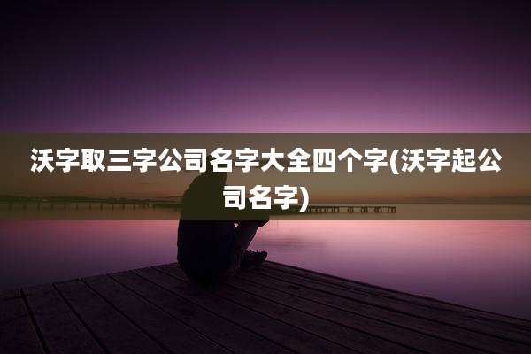 沃字取三字公司名字大全四个字(沃字起公司名字)