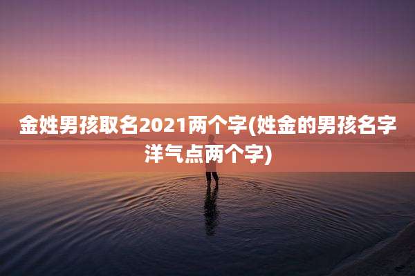 金姓男孩取名2021两个字(姓金的男孩名字洋气点两个字)