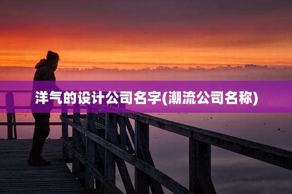 洋气的设计公司名字(潮流公司名称)