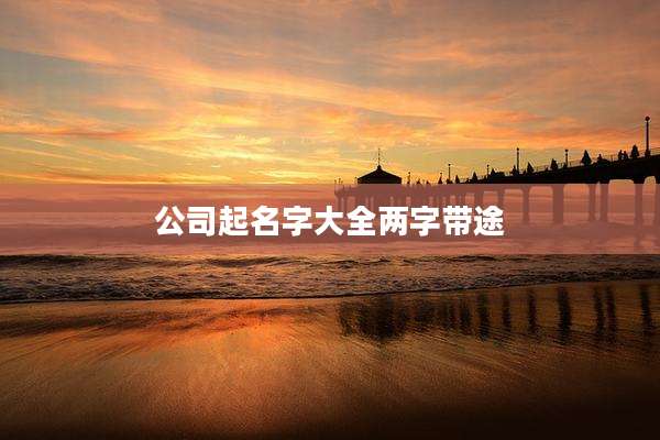 公司起名字大全两字带途