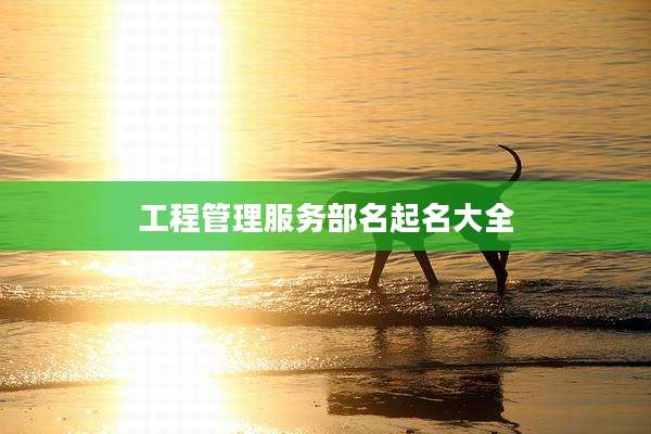 工程管理服务部名起名大全