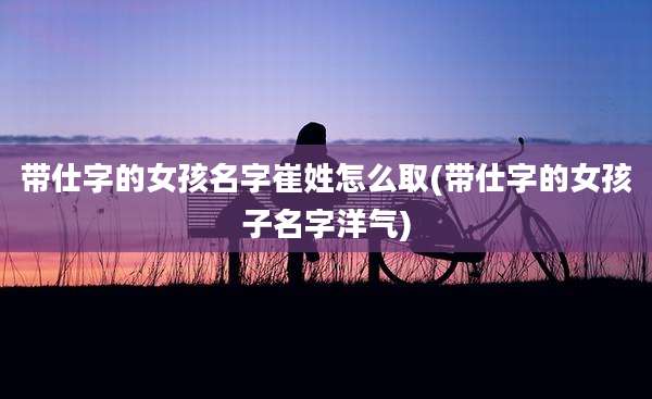 带仕字的女孩名字崔姓怎么取(带仕字的女孩子名字洋气)