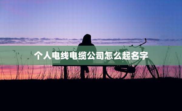个人电线电缆公司怎么起名字