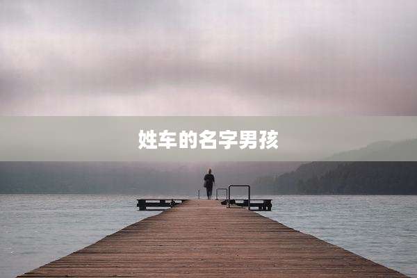 姓车的名字男孩