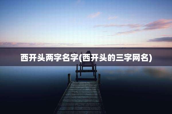 西开头两字名字(西开头的三字网名)