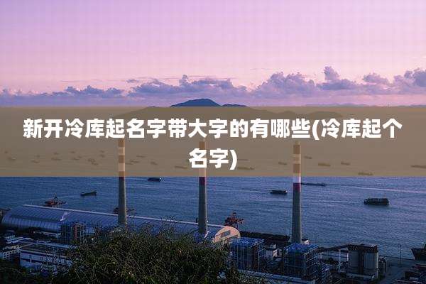 新开冷库起名字带大字的有哪些(冷库起个名字)