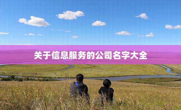 关于信息服务的公司名字大全