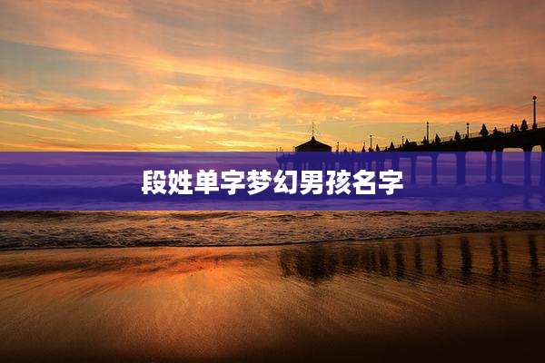 段姓单字梦幻男孩名字