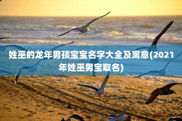 姓巫的龙年男孩宝宝名字大全及寓意(2021年姓巫男宝取名)
