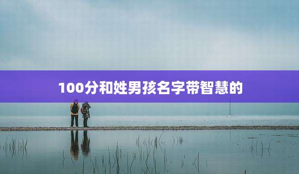 100分和姓男孩名字带智慧的