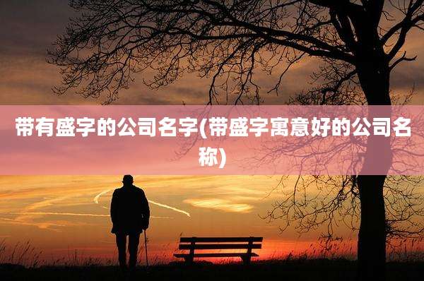 带有盛字的公司名字(带盛字寓意好的公司名称)