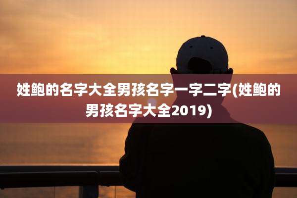 姓鲍的名字大全男孩名字一字二字(姓鲍的男孩名字大全2019)