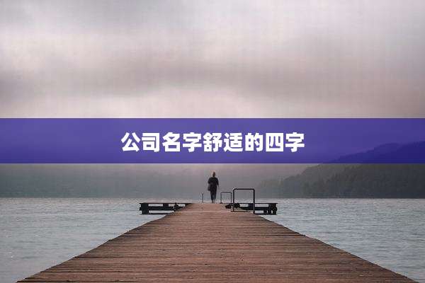 公司名字舒适的四字