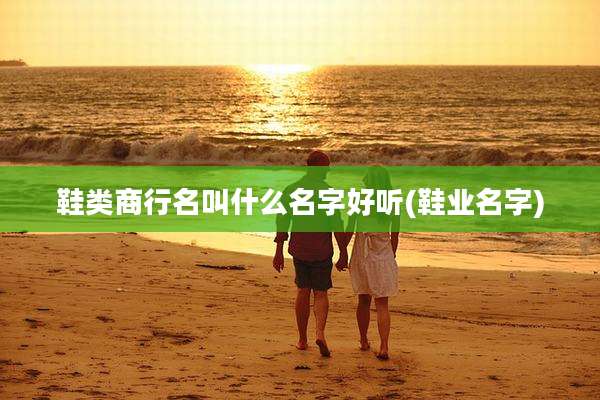 鞋类商行名叫什么名字好听(鞋业名字)