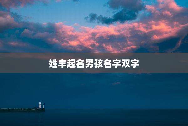 姓丰起名男孩名字双字