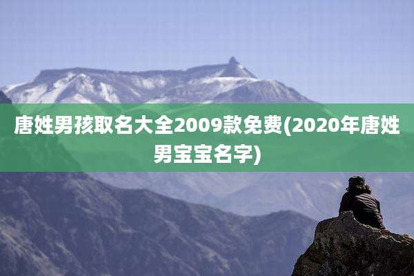 唐姓男孩取名大全2009款免费(2020年唐姓男宝宝名字)