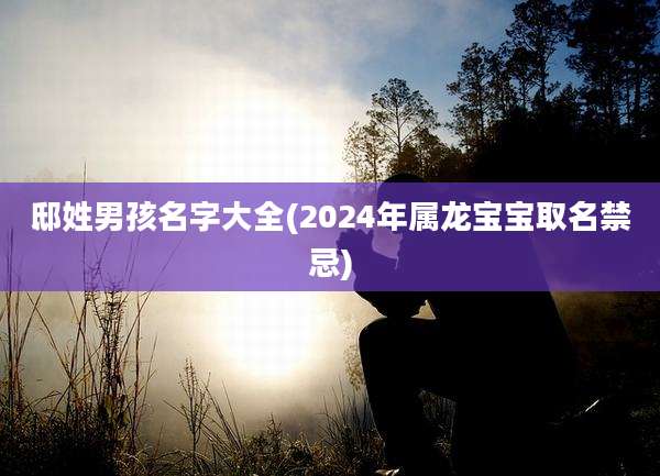 邸姓男孩名字大全(2024年属龙宝宝取名禁忌)