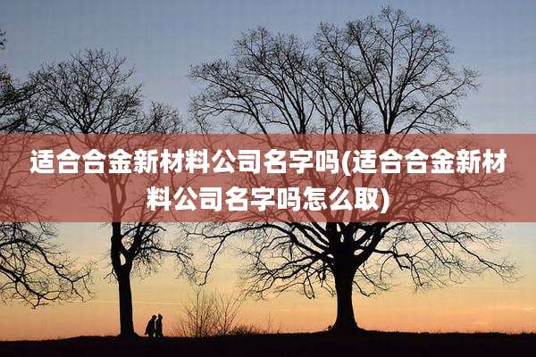 适合合金新材料公司名字吗(适合合金新材料公司名字吗怎么取)
