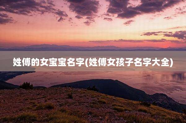 姓傅的女宝宝名字(姓傅女孩子名字大全)