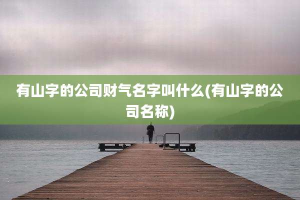 有山字的公司财气名字叫什么(有山字的公司名称)