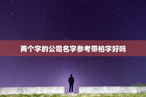 两个字的公司名字参考带柏字好吗