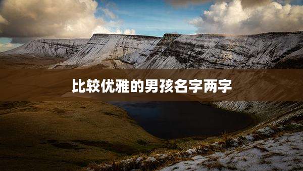 比较优雅的男孩名字两字