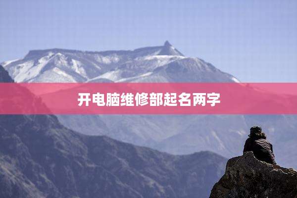 开电脑维修部起名两字