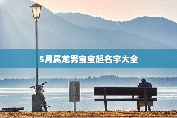 5月属龙男宝宝起名字大全