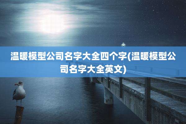 温暖模型公司名字大全四个字(温暖模型公司名字大全英文)