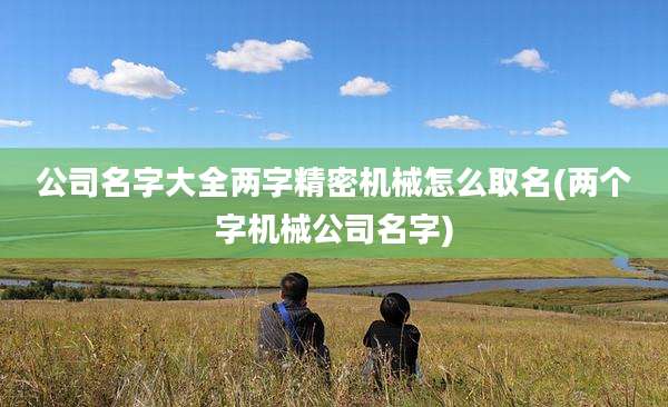 公司名字大全两字精密机械怎么取名(两个字机械公司名字)