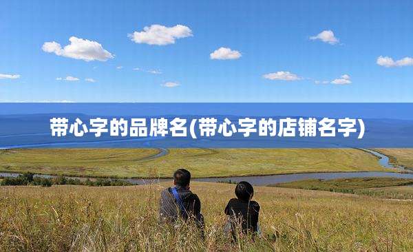 带心字的品牌名(带心字的店铺名字)