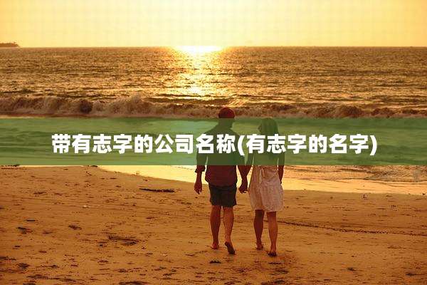 带有志字的公司名称(有志字的名字)