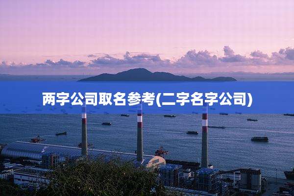 两字公司取名参考(二字名字公司)