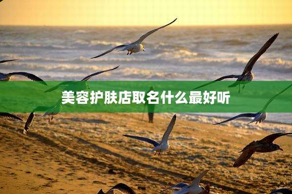 美容护肤店取名什么最好听