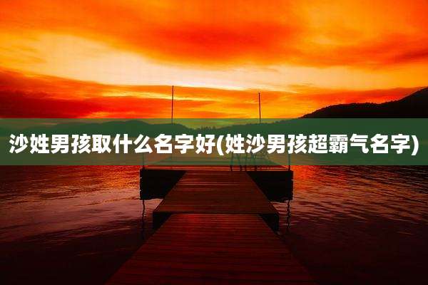 沙姓男孩取什么名字好(姓沙男孩超霸气名字)