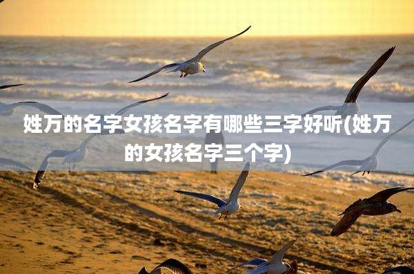 姓万的名字女孩名字有哪些三字好听(姓万的女孩名字三个字)
