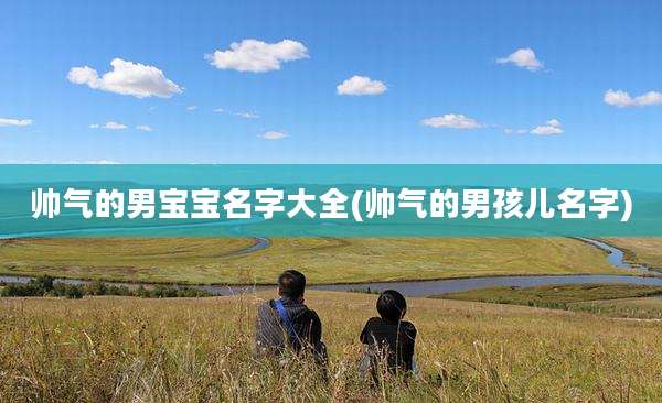 帅气的男宝宝名字大全(帅气的男孩儿名字)