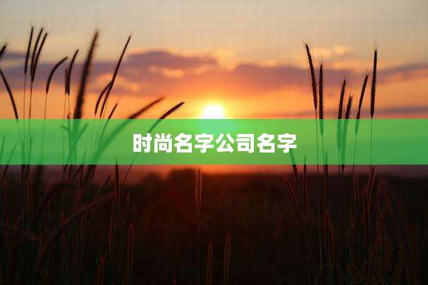 时尚名字公司名字