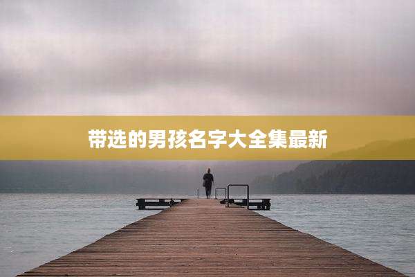 带选的男孩名字大全集最新